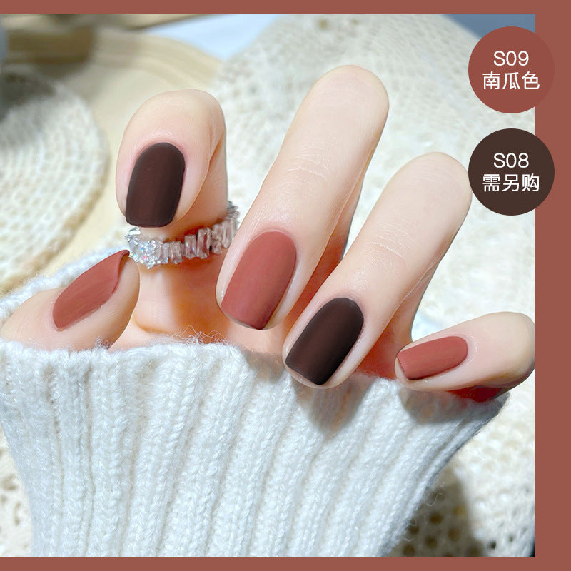 2023 new nail polish spring and summer color water-based matte nail polish cannot be peeled off and dried naturally, suitable for pregnant women