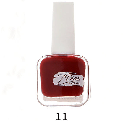 bk new 22 color ice transparent seven days water-based nail polish no baking long-lasting can not be peeled and pulled healthy no odor wholesale 