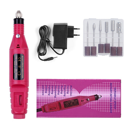 ប៉ូលាក្រចក mini electric nail polishing machine