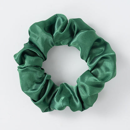 2022 new solid color satin hair ring pig intestines go out black all-match hair accessories headband hair ring wholesale stall