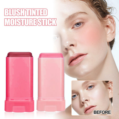 EELHOE Blush Stick ការតុបតែងមុខបីវិមាត្រ និងធ្វើឱ្យការតុបតែងមុខអាក្រាតកាយធម្មជាតិមិនជ្រាបទឹក ស្តើង និងមានមុខងារច្រើនមុខ 