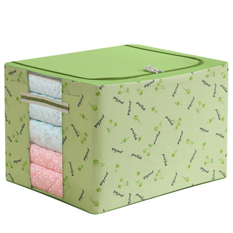 Clothes Storage Box Box Basket Artifact Household Fabric Folding Wardrobe Toy Organizing Bag Dormitory Storage Box 