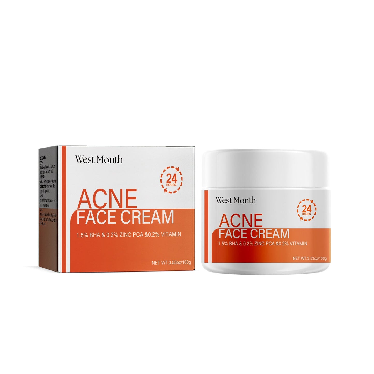 West&amp;Month Salicylic Acid Mask Gentle Cleansing Facial Mask Lightens Acne Scars Tightens Pores 