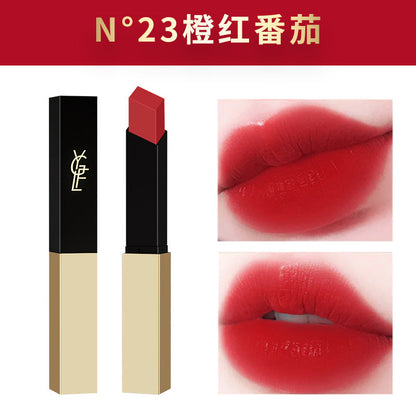 Dixianger Yangshulin small gold tube thin strip lipstick matte velvet matte color moisturizing lipstick retro red wholesale 