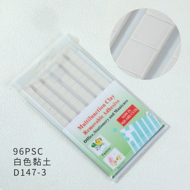 Nail art clay nail piece mud green pink white plasticine nail piece fixing glue clay multifunctional nail-free glue