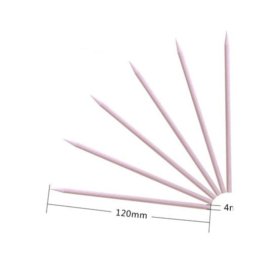 Nail art supplies nail bamboo stick beauty painting wooden stick dot drill painting brush 12cm long pointed wooden stick 