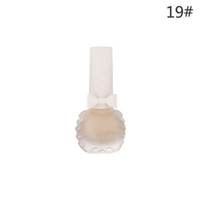 Dongbei Shijie matte matte seven-day non-peelable water-based nail polish waterproof plum color student whitening nail polish