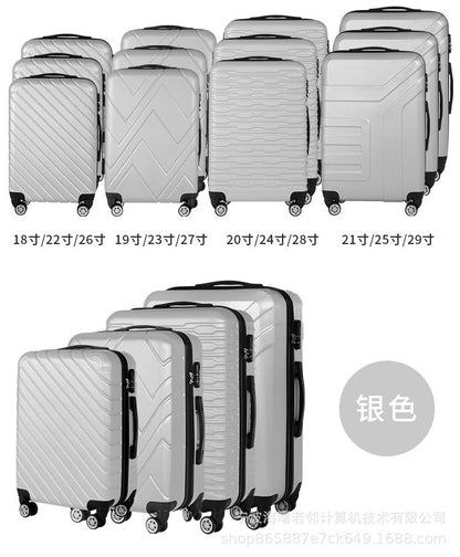 Suitcase semi-finished suitcase manufacturers wholesale ABS trolley case business cabin suitcase printable pattern 12 piece set 