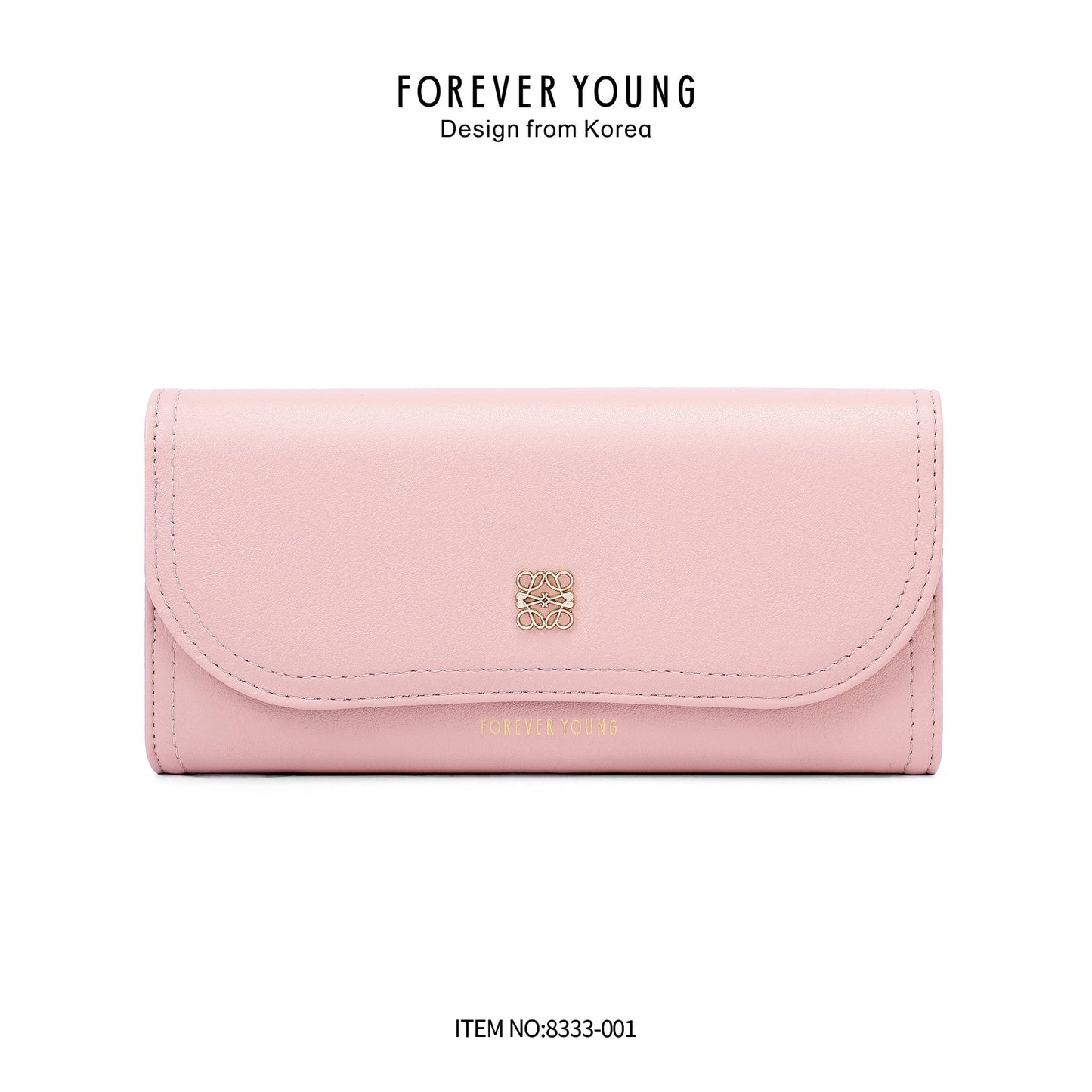 forever young Korean version large capacity PU new wallet ladies long mobile phone bag multi-card clutch bag 