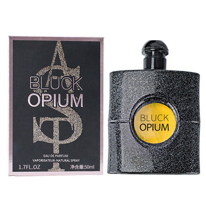 Gefelia Black Opium Coffee Women's Perfume Student Internet Celebrity Hot Sale Fresh Natural Lasting Eau de Toilette 50ml 