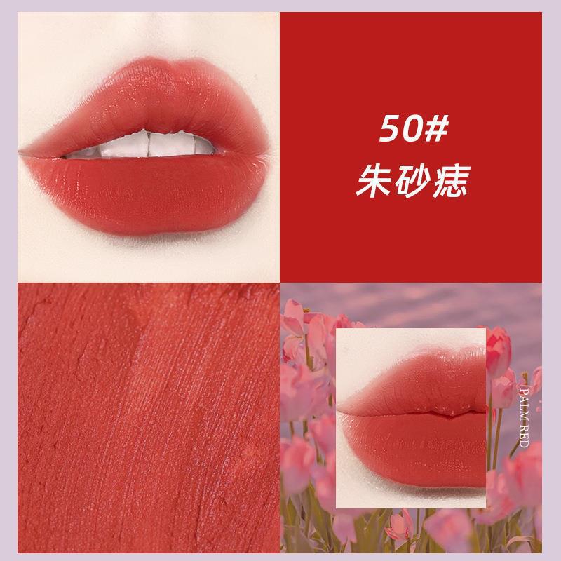 NOVO cute mist lip glaze matte matte waterproof non-fading non-stick cup និស្សិតស្រី តម្លៃសមរម្យ គុណភាពខ្ពស់ ស្បែកស 