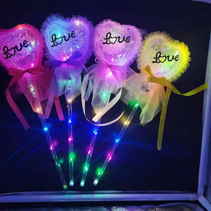 Fairy wand ball magic wand love flash ball Christmas gift children's luminous toy night market stall drainage