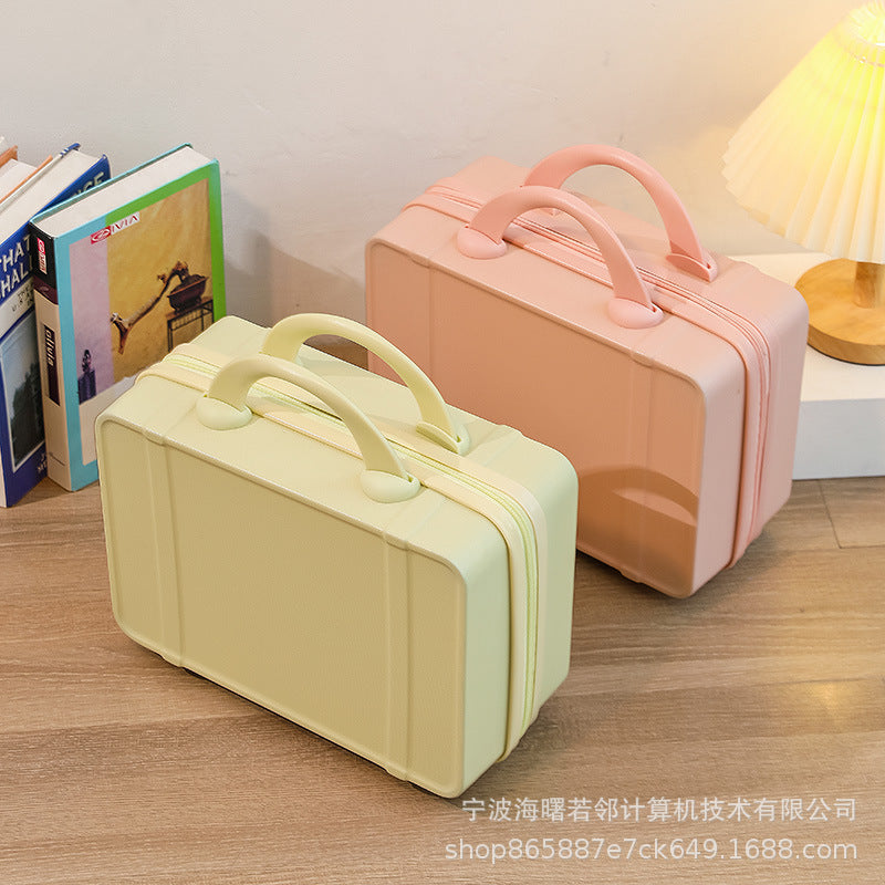 14 inch cosmetic bag personalized fashion mini travel case small ladies suitcase light short distance travel bag wholesale 