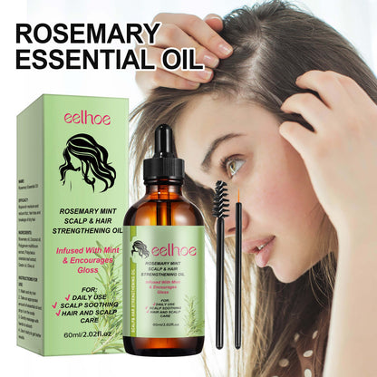 EELHOE Rosemary Hair Oil Repairs Damaged Hair, Prevents Hair Loss, Makes Hair Thick and Soft 