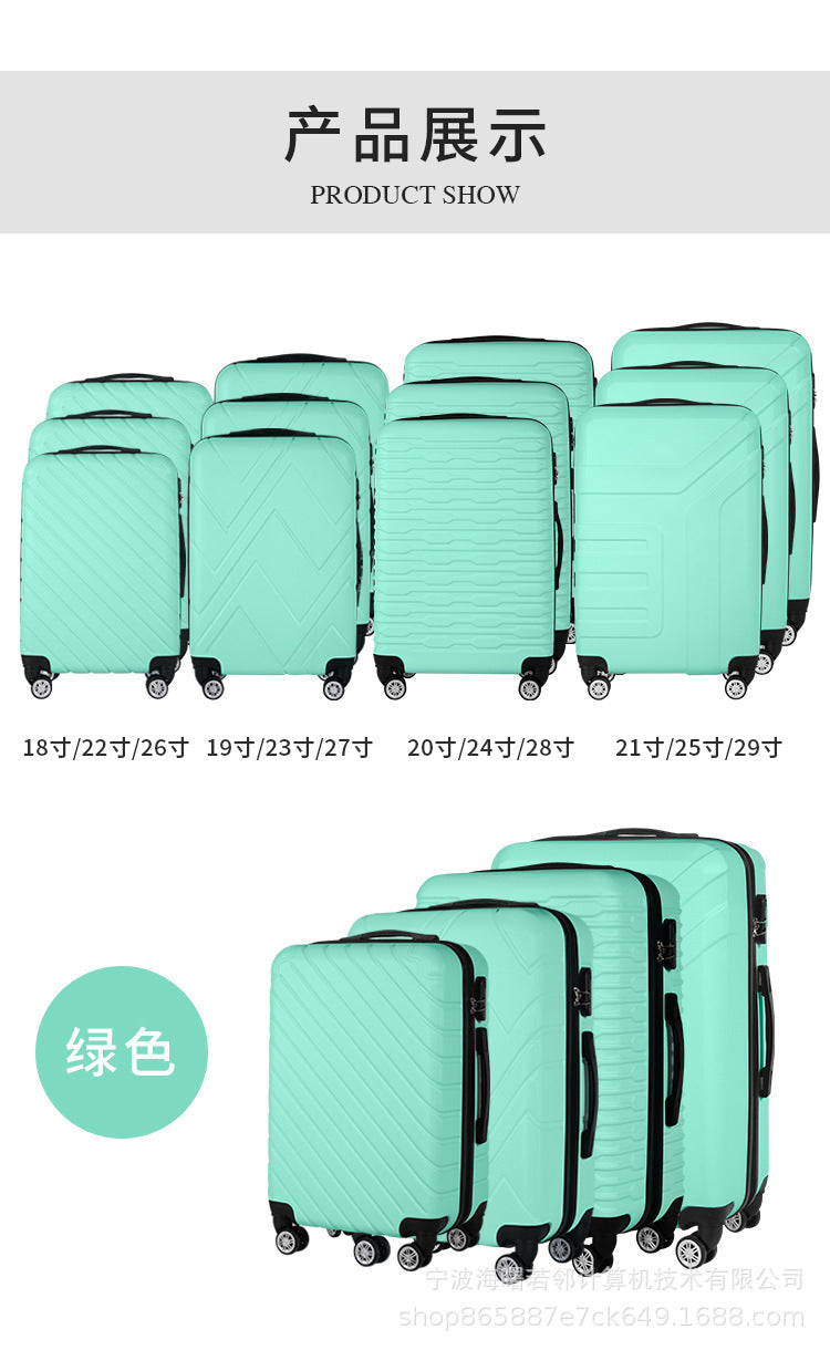 Suitcase semi-finished suitcase manufacturers wholesale ABS trolley case business cabin suitcase printable pattern 12 piece set 