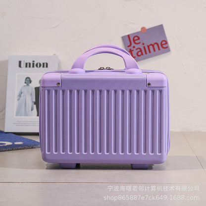 14 inch luggage cosmetic bag suitcase female bridesmaid gift small lightweight travel document mini storage box 