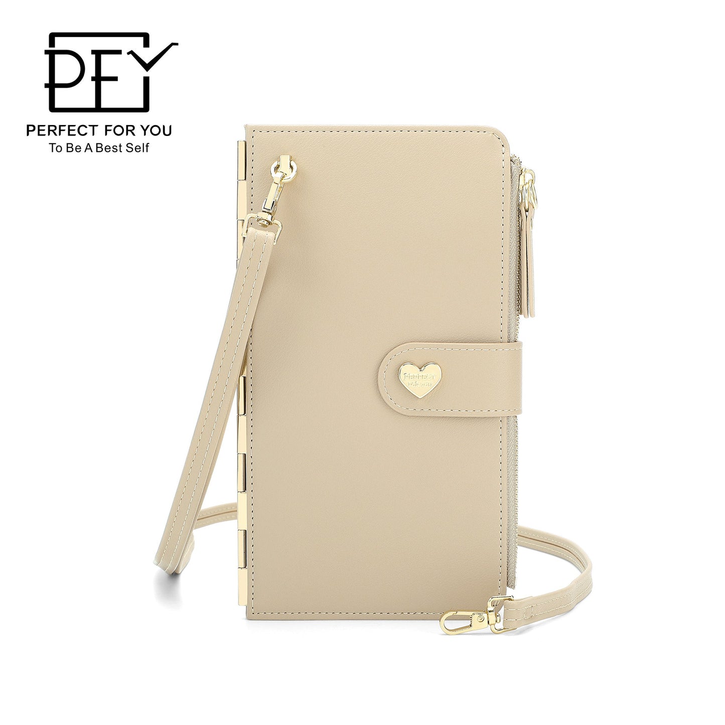 Perfect For You New Women's Multi-Card Coin Purse Multi-Function Large Capacity Crossbody Zipper Card Bag 