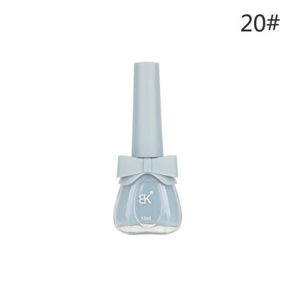 Water-based nail polish no baking quick drying tearable set nude transparent odorless long-lasting peelable cross-border nail polish