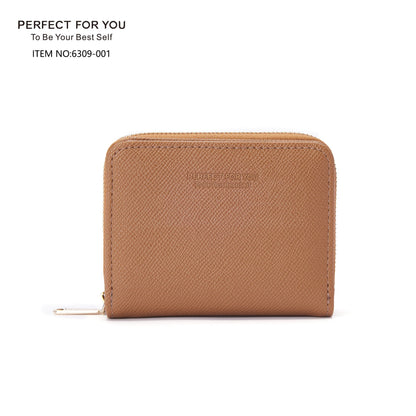 perfect for you short women's wallet Korean style fashion accordion zipper card holder two fold coin purse 