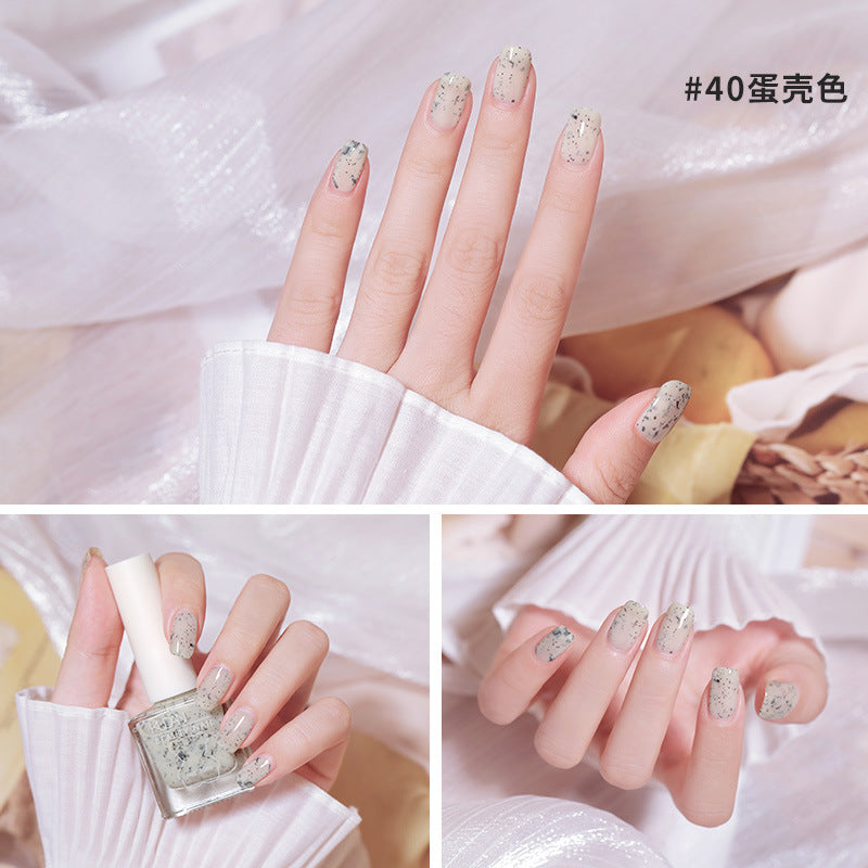 Cooldan new ice-transparent nail polish, no baking, long-lasting, quick-drying, oily, non-tearable, jelly, transparent, nude nail polish