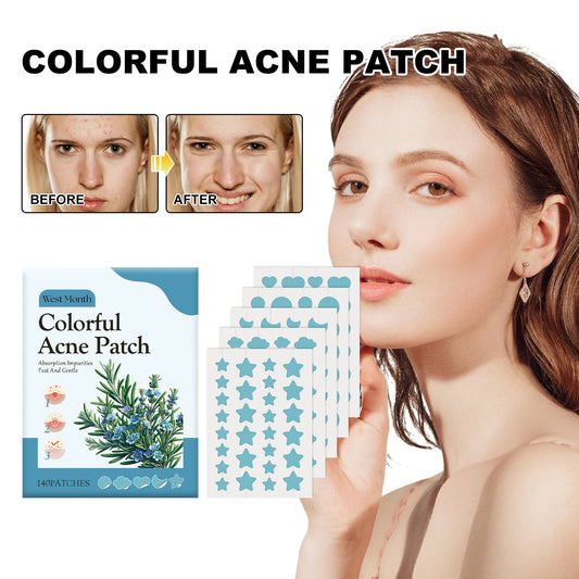 West&amp;Month Blue Acne Acne Pimple Gentle Cleansing Repair Acne Facial Impurity Care Patch 