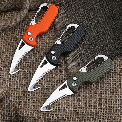 Portable multifunctional express package box opener keychain sawtooth puller portable opening tool mini box opener