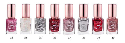 Cross-border micro-glue BG fashion nail polish non-peelable nail polish color nail polish plum red avocado color 14ML