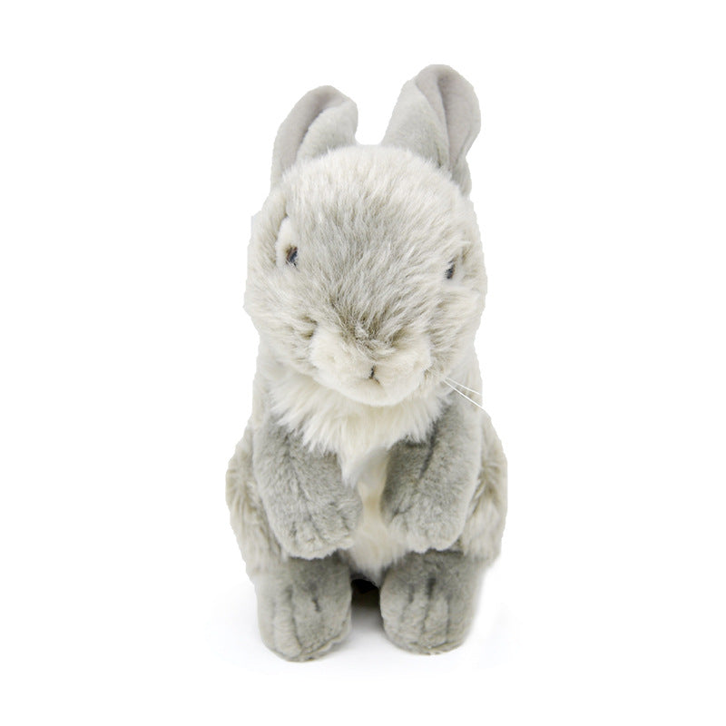 Simulation rabbit animal plush toy new style little rabbit family doll children's gift pillow sleeping doll