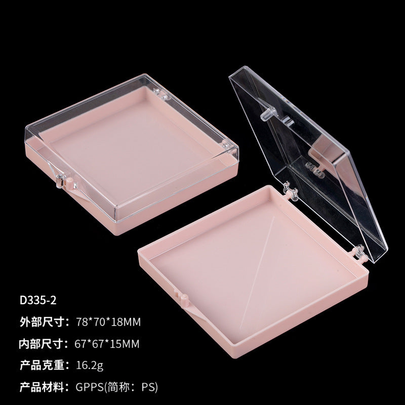 Handmade wearable nail storage box transparent cover transparent bottom acrylic nail piece wearable nail packaging box wholesale