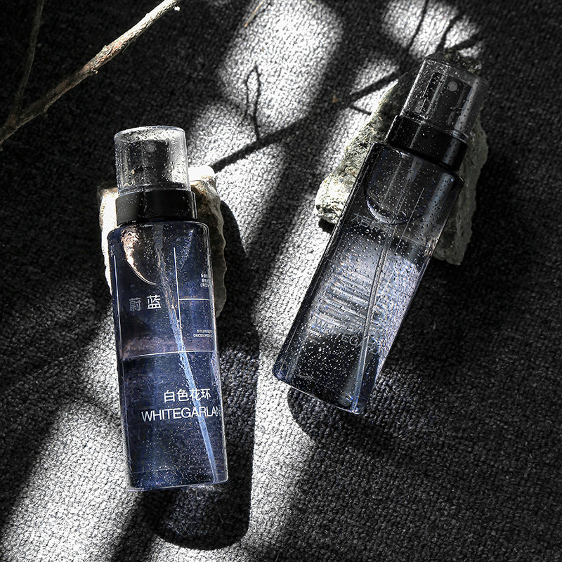 White wreath clothing deodorizing fragrance spray men's lasting light fragrance blue Darjeeling tea woody fragrance wholesale 