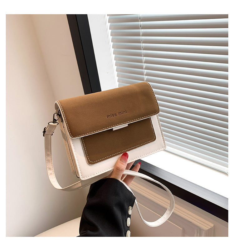 Retro fashion simple temperament small bag 2024 autumn and winter new all-match ins ladies crossbody small square bag female 