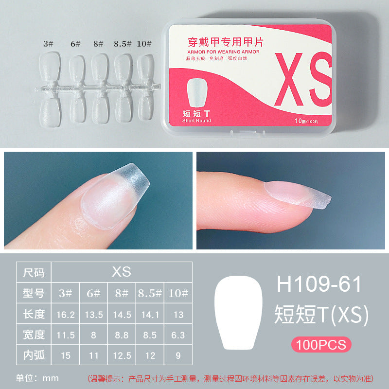 Manicure wear nails handmade special nail pieces without grinding ultra-thin traceless false nail stickers manicure manufacturers wholesale