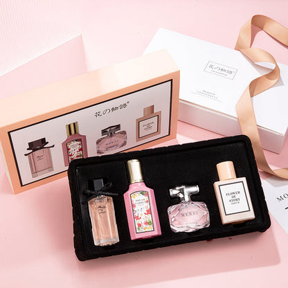 Flower Story new perfume gift box set summer floral fragrance light fragrance ladies long-lasting perfume cross-border