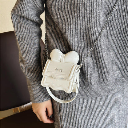 New style children's mini square bag female personality bow handbag fashion parent-child lipstick messenger bag wholesale 