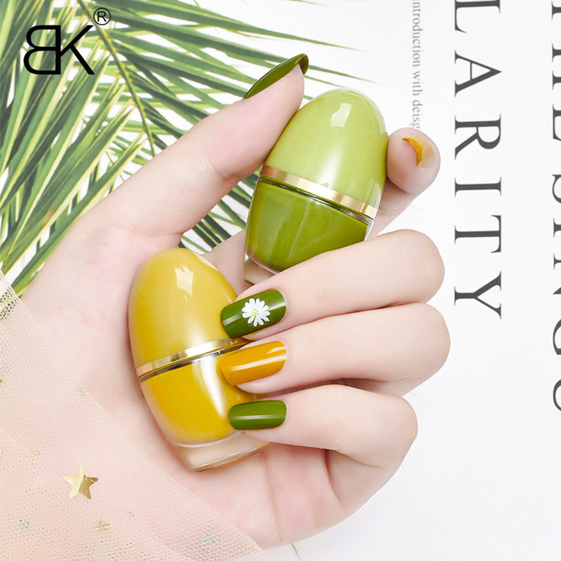 bk cute internet celebrity small easter egg 35 colors whitening 7 days water-based nail polish no baking long-lasting can not be peeled off wholesale 