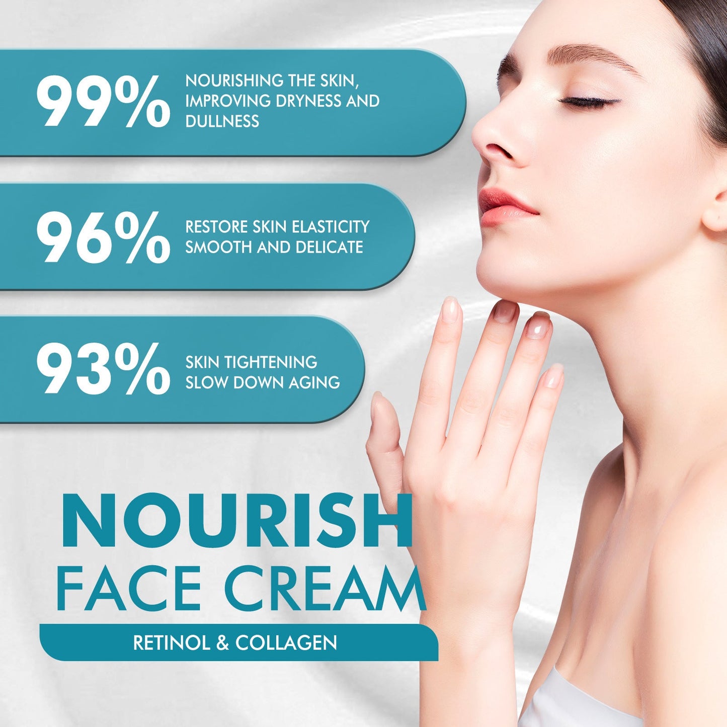 HOYGI Retinol Cream Firms Facial Skin Anti-wrinkle Anti-aging Facial Cream for Reducing Nasal Lines and Wrinkles 