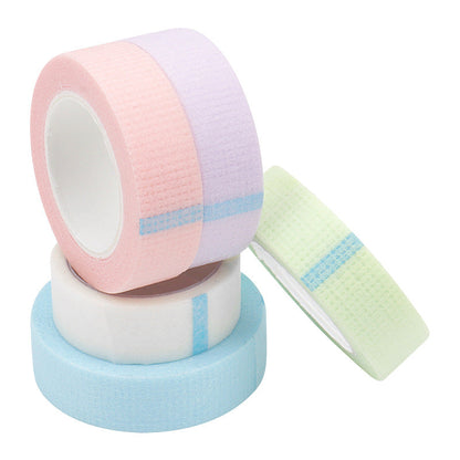 Wholesale eyelash extension isolation tape small size 4.5 meters non-woven colored tape independent packaging