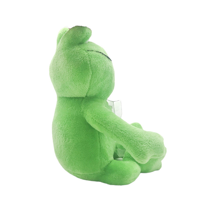 Cartoon frog plush toy cute little frog animal doll creative doll children's gift wholesale