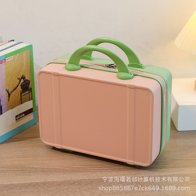 14 inch cosmetic bag personalized fashion mini travel case small ladies suitcase light short distance travel bag wholesale 