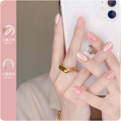 2023 European and American sealing layer does not fade nail color high gloss printing neutral manicure nail polish can be torn off without baking female