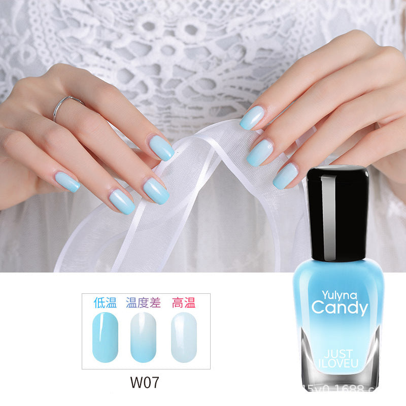 2024 new temperature-changing nail polish, no baking, quick drying, long-lasting, non-peelable, non-fading, multi-color nail polish, direct sales from manufacturers