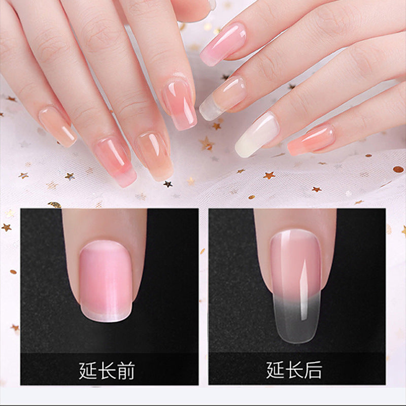 Nail extension glue UV solid paper-free fast extension crystal model glue nail phototherapy crystal glue 15ml