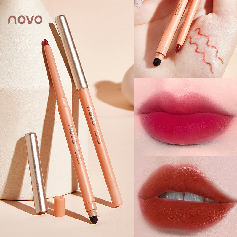 NOVO velvet mist silky three-dimensional lip liner matte matte beginner waterproof long-lasting non-fading lip primer 