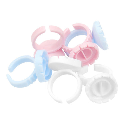 Wholesale grafting eyelash glue ring flower cup eyelash flower ring cup glue tray tool