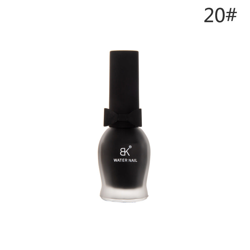 BK bow 30 colors matte matte whitening 7 days water-based nail polish no baking no odor can not be peeled wholesale