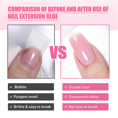 West&amp;Month nail extension glue crystal model glue paper-free fast extension nail phototherapy crystal glue 