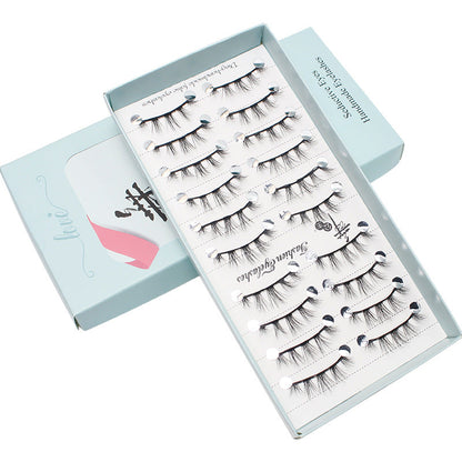 Dancing Princess False Eyelashes Fairy Natural Thick Curled 10 Pairs Mixed Set Grafting