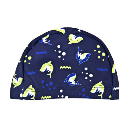 Girls Swimming Cap 2024 Summer Elastic Swimming Supplies Girls Earmuffs Boys European and American Swimming Cap Cross-border Manufacturer 