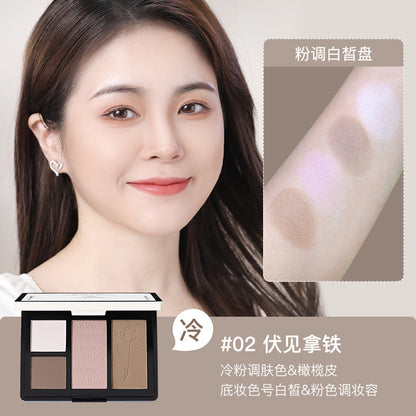 NOVO floating light phantom repair face palette brightens matte pearlescent glitter nose shadow shadow highlight repair face palette all-in-one