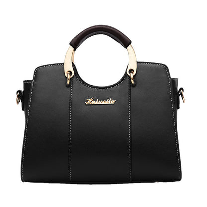 New 2024 solid color patent leather trendy fashion new autumn and winter crossbody shoulder handbag female chain bag one piece 